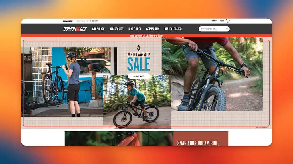 Diamondback bikes homepage